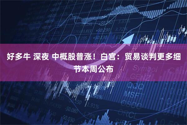 好多牛 深夜 中概股普涨！白宫：贸易谈判更多细节本周公布