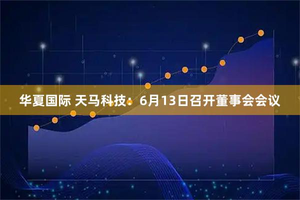 华夏国际 天马科技：6月13日召开董事会会议