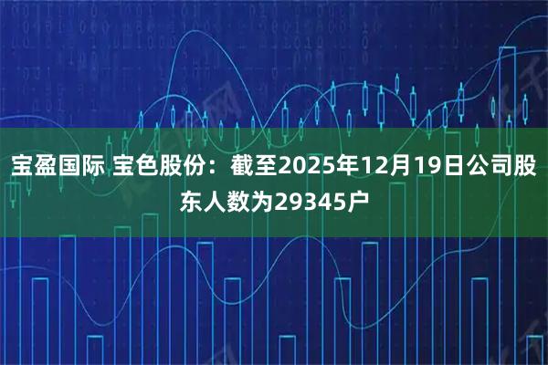 宝盈国际 宝色股份：截至2025年12月19日公司股东人数为29345户