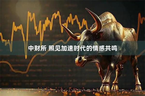 中财所 照见加速时代的情感共鸣