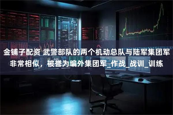 金铺子配资 武警部队的两个机动总队与陆军集团军非常相似，被誉为编外集团军_作战_战训_训练